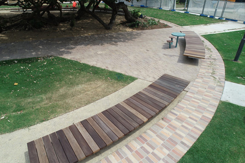Byron Bay timber feature seating